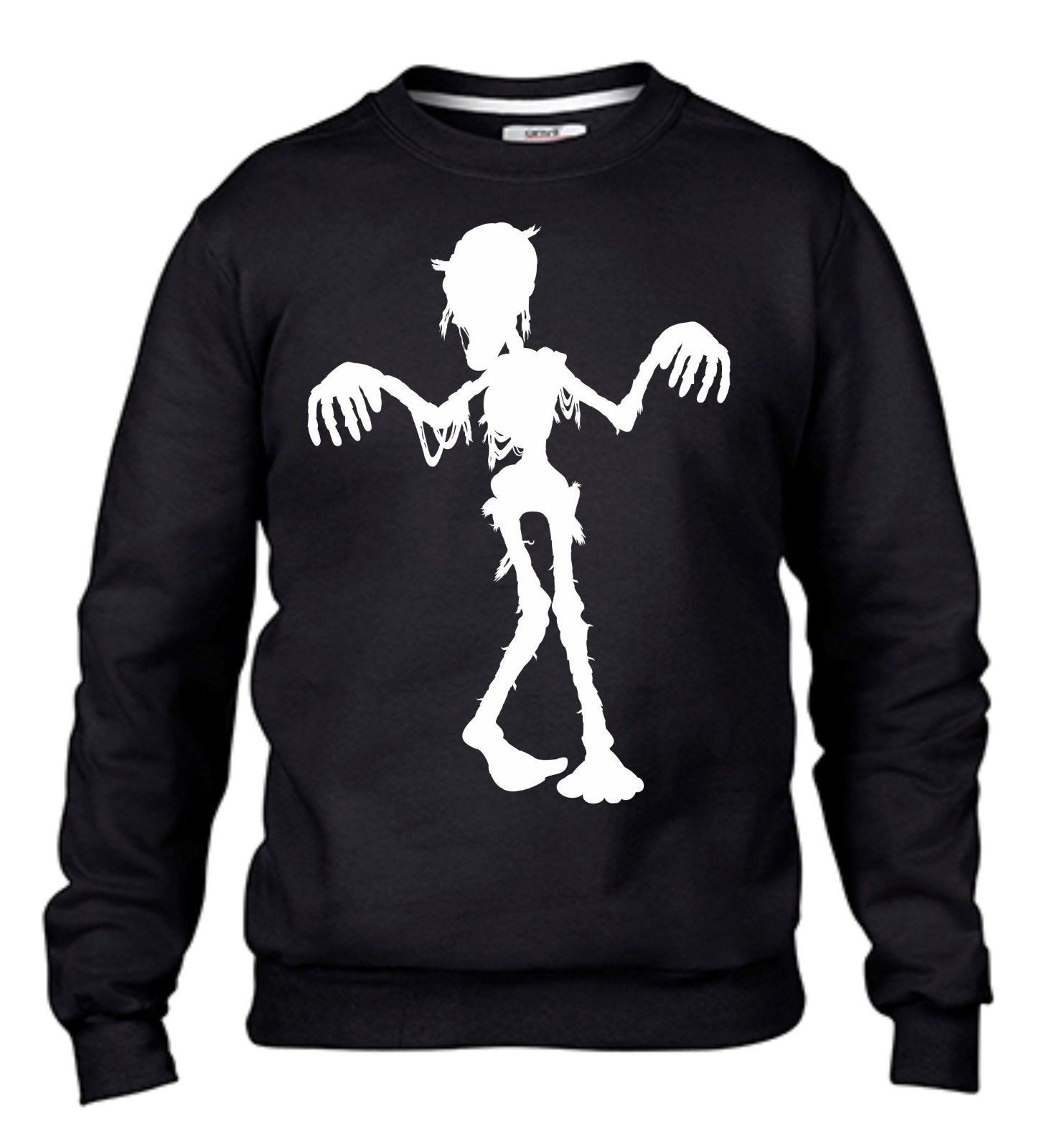 FELPA DA UOMO- DONNA FASHION GIROCOLLO CON STAMPA FANTASMA