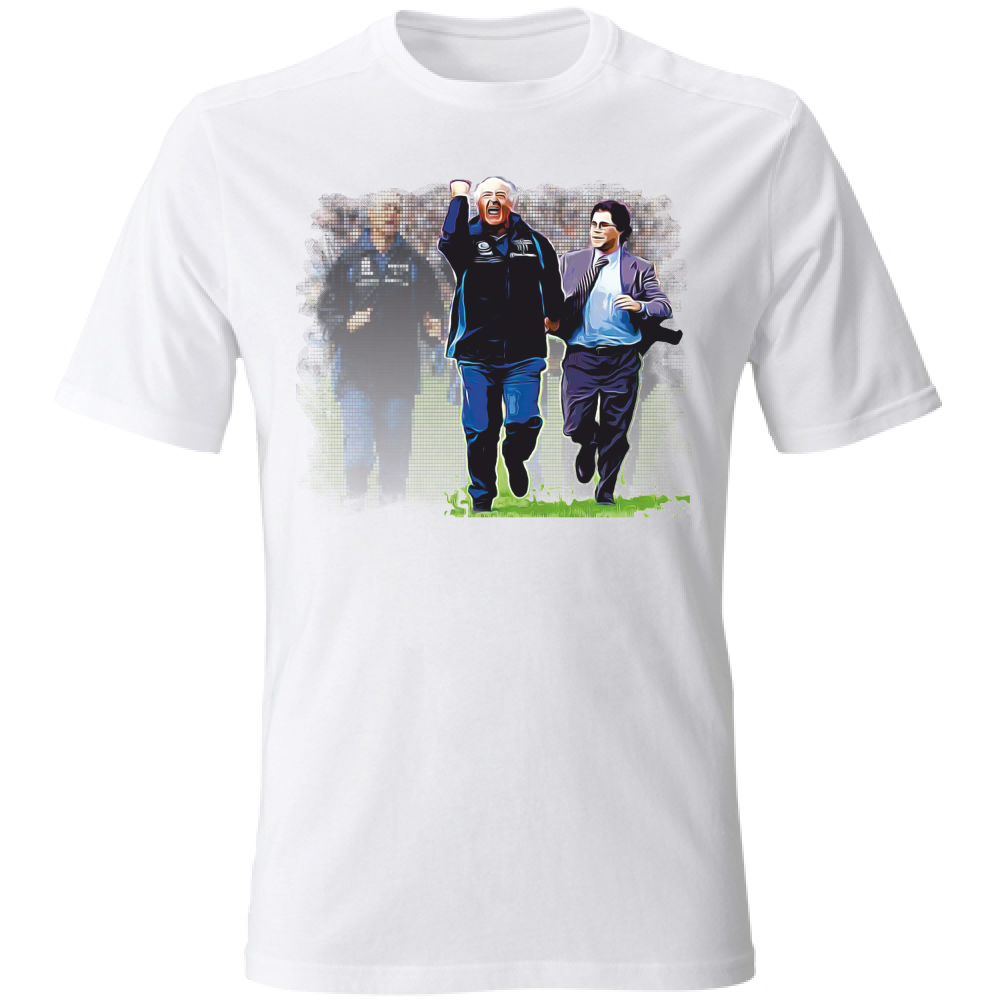 Maglietta bianca Manica Corta con Stampa La corsa di Mazzone