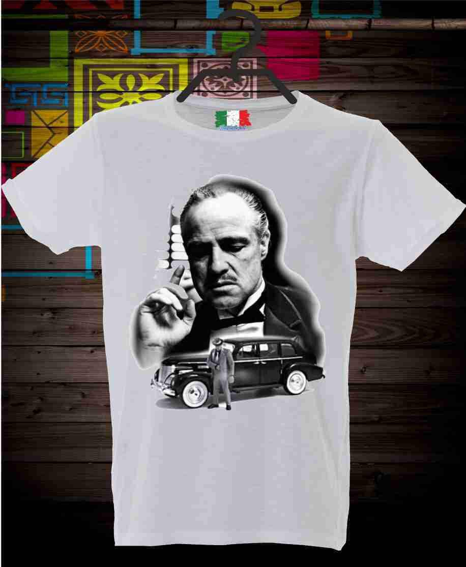 MAGLIETTA MADE IN ITALY PEZZO UNICO TESSUTO FIAMMATO TITOLO AL CAPONE