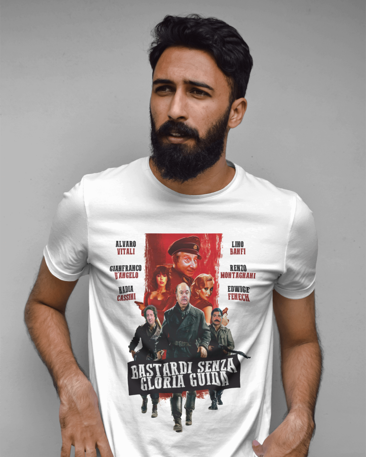 Magliette cult in cotone organico naturale con stampa senza gloria