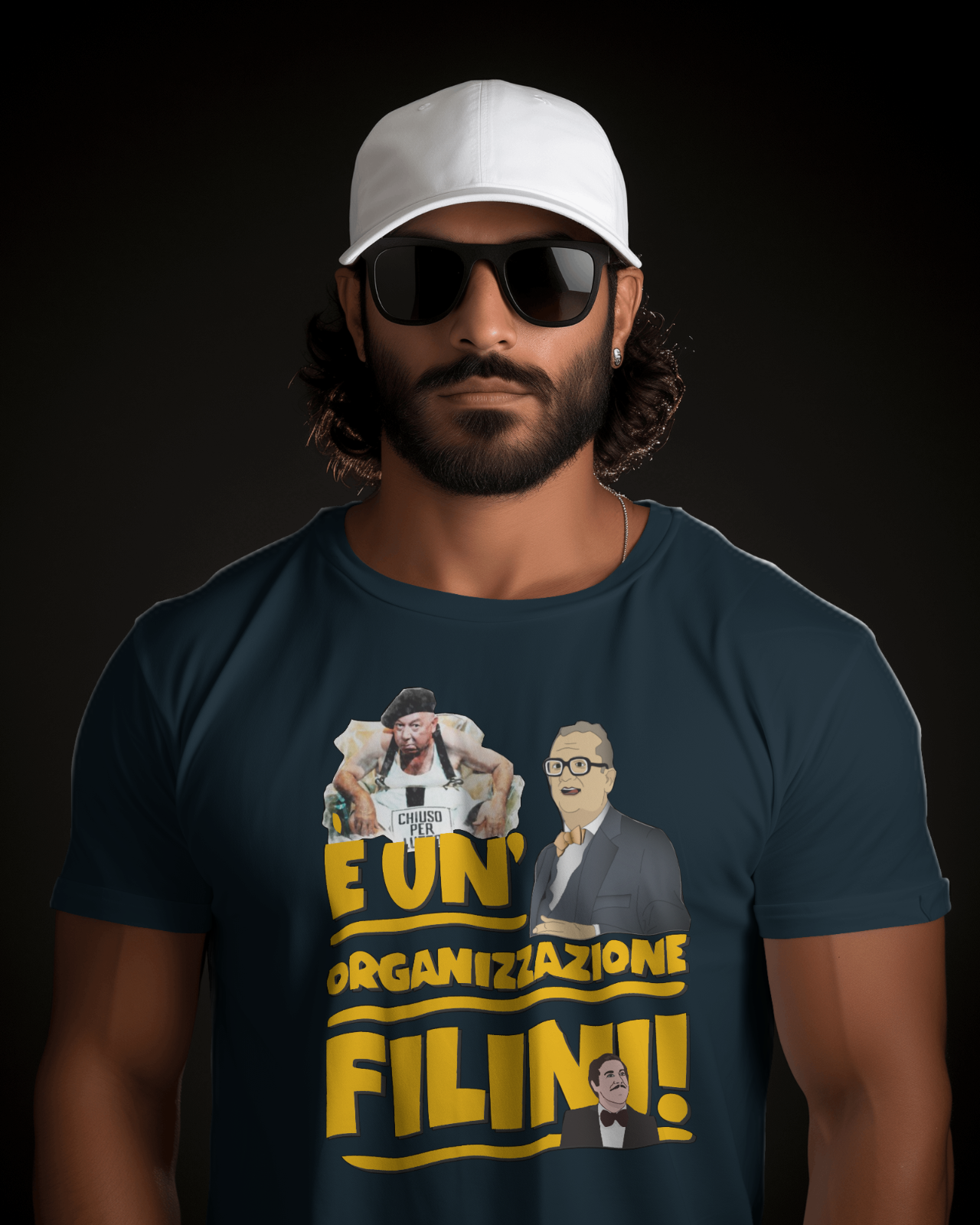 Maglietta in Cotone Naturale con Stampa Organizzazione Filini