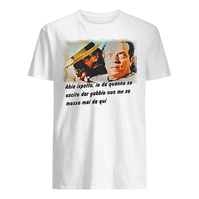 Maglietta bianca  per adulti unisex Puglia trash: ispettore