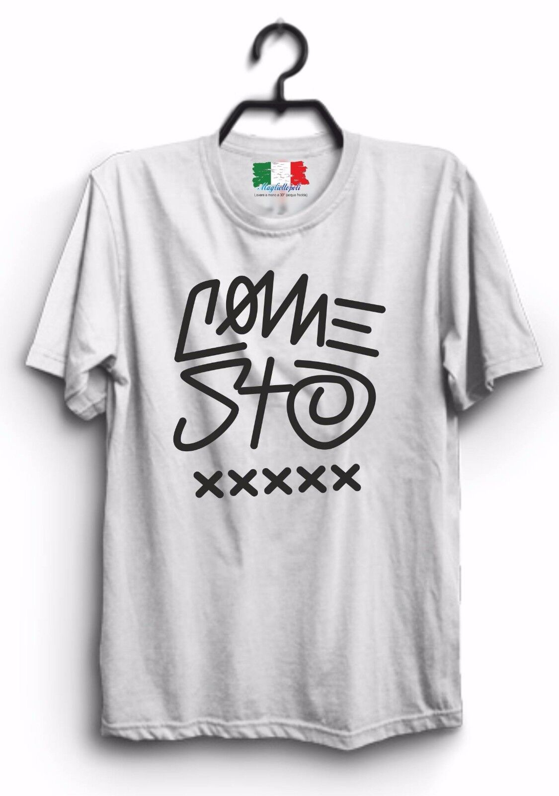 MAGLIETTA COTONE UOMO DONNA STAMPA COME STO