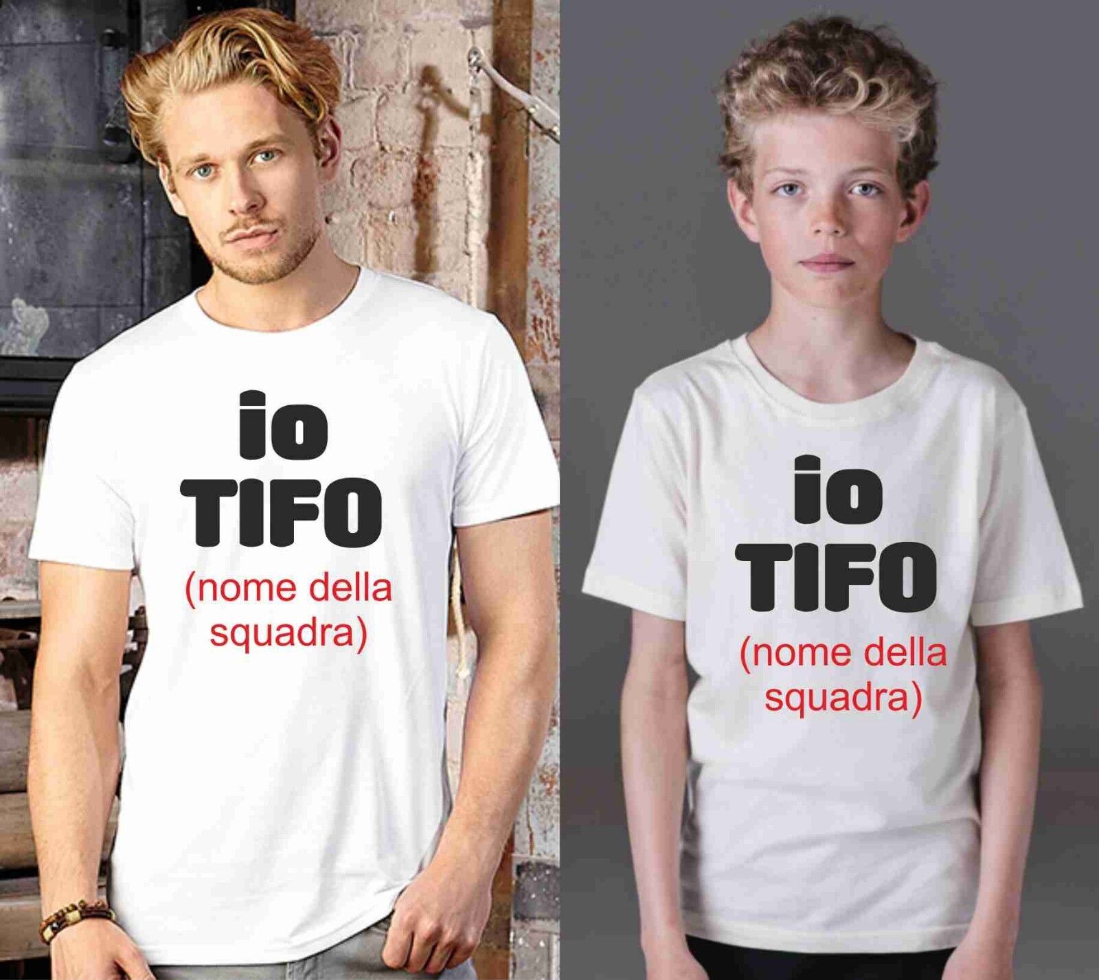 KIT DUE MAGLIETTE - PADRE E FIGLIO: TIFOSO
