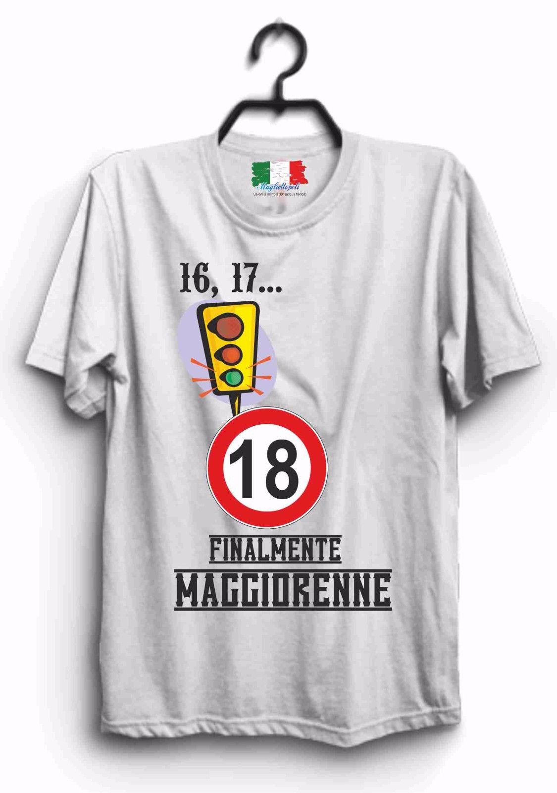 MAGLIETTA IN 100% COTONE UOMO/DONNA PER 18 ANNI TITOLO: SEMAFORO