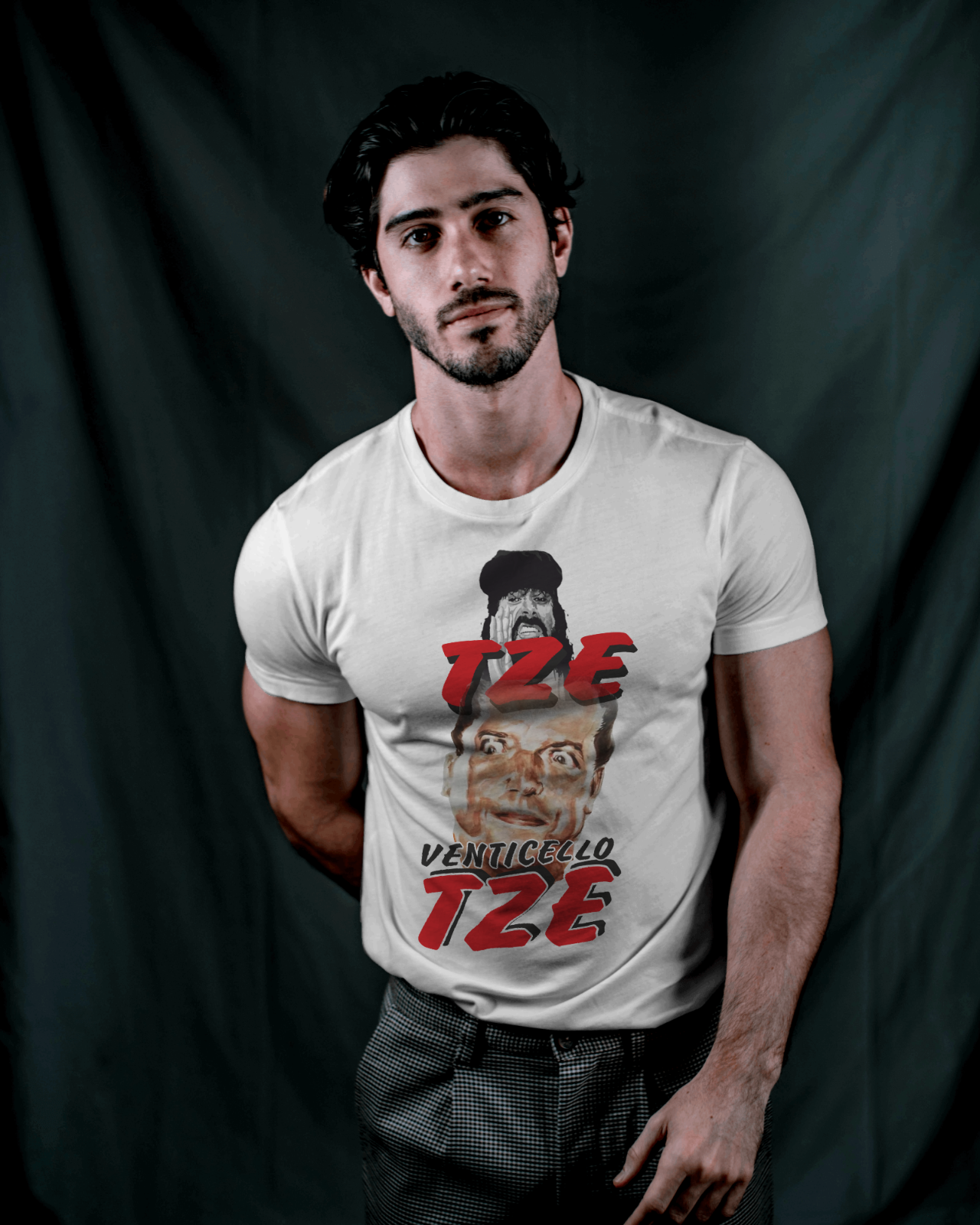 Magliette cult in cotone organico  naturale con stampa Bombolo