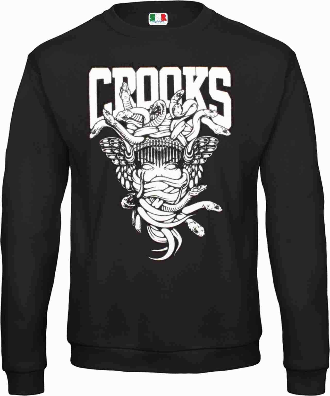 FELPA  DA UOMO FASHION GIROCOLLO STAMPA STREET SERPENTI