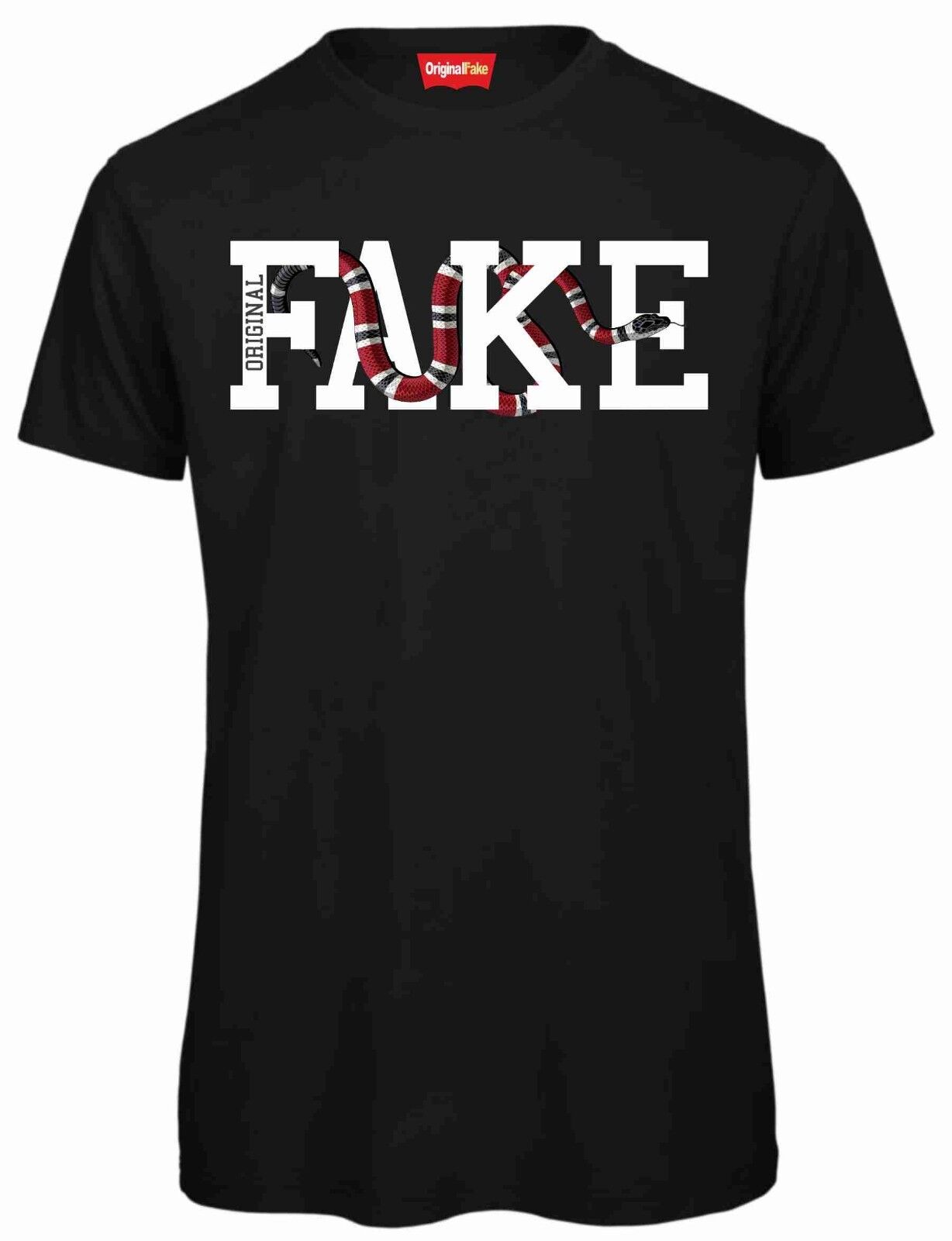 MAGLIETTA NERA  ORIGINAL FAKE CON STAMPA: COBRA