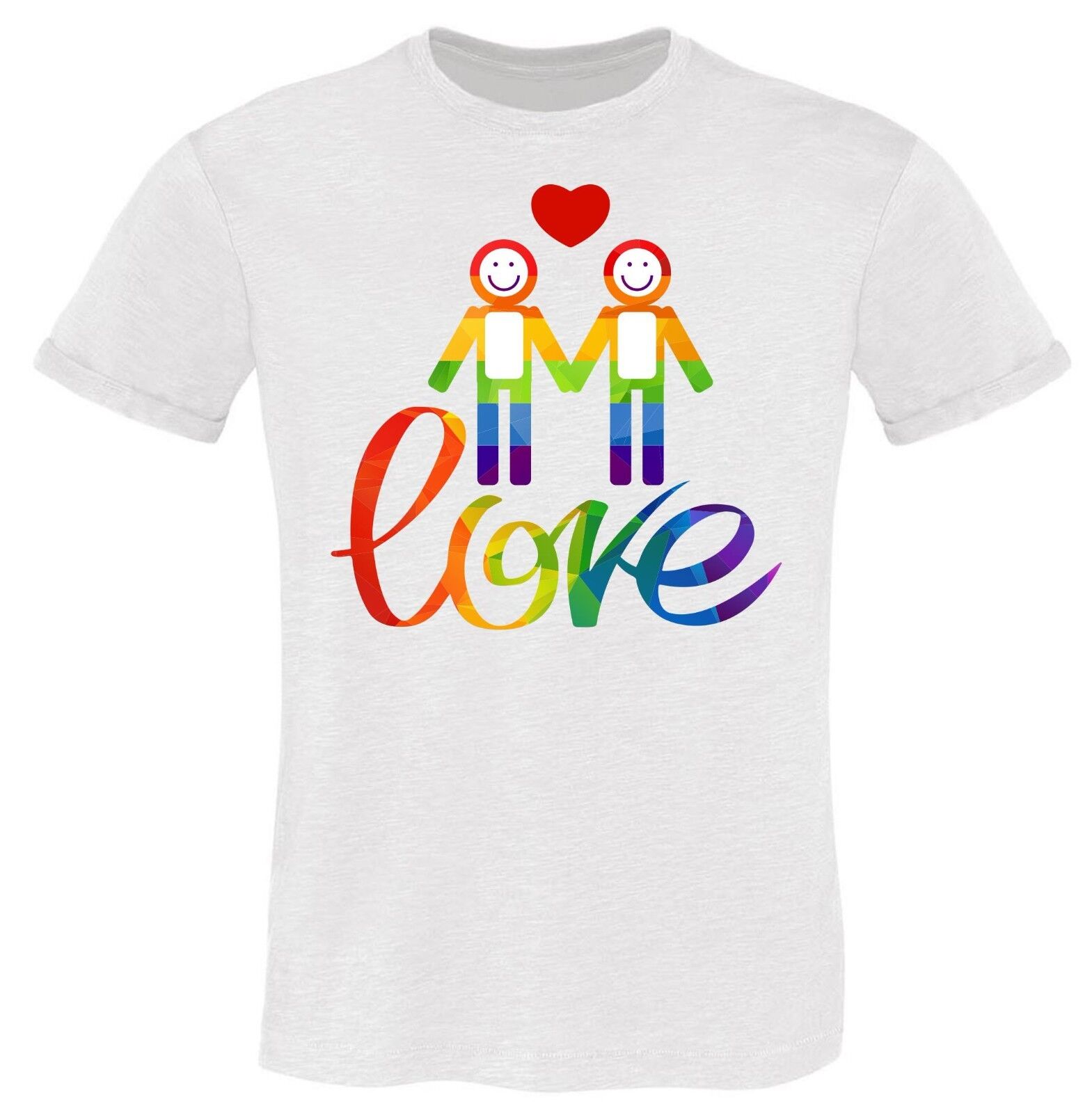 MAGLIETTE FIAMMATE MADE IN ITALY DA UOMO: STOP HOMOPHOBIA LOVE TWO