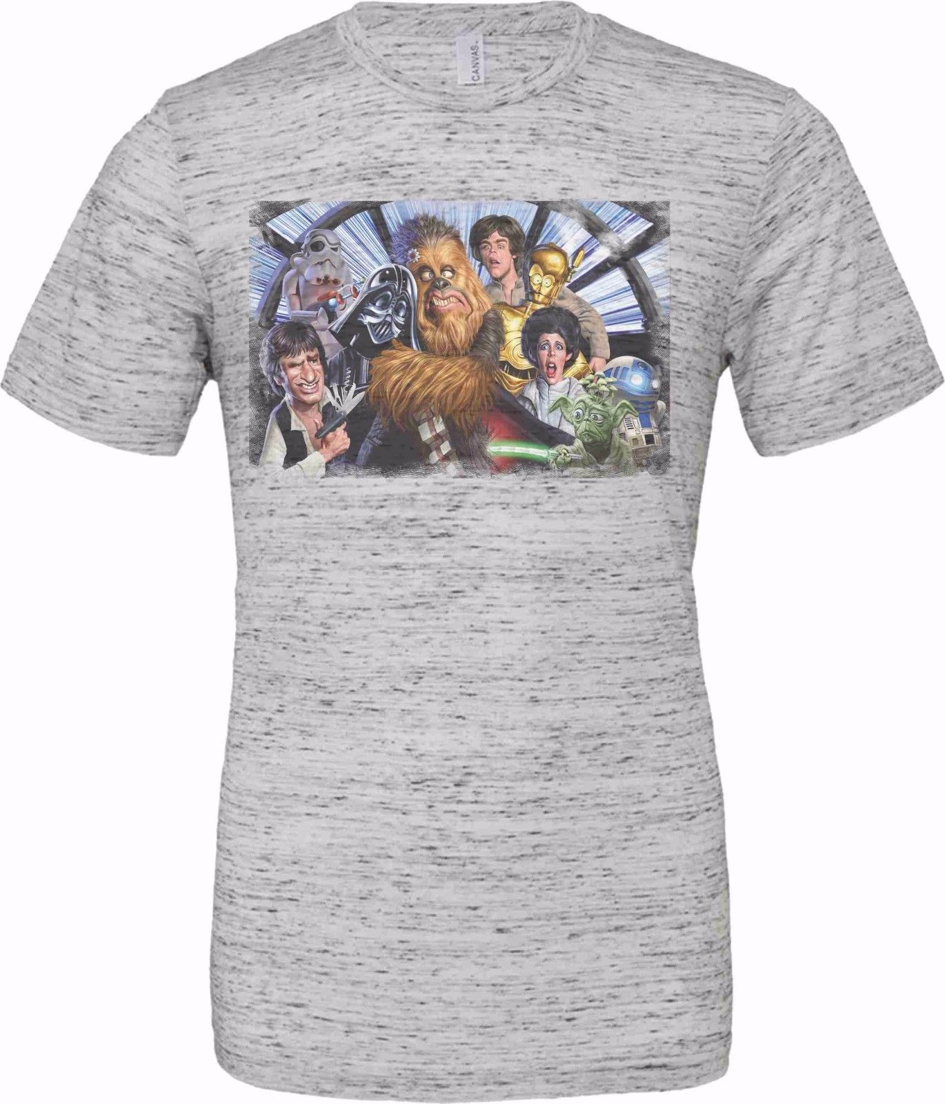 T-shirt unisex Poly-Cotton EFFETTO MARMO con stampa NER titolo: TUTTI