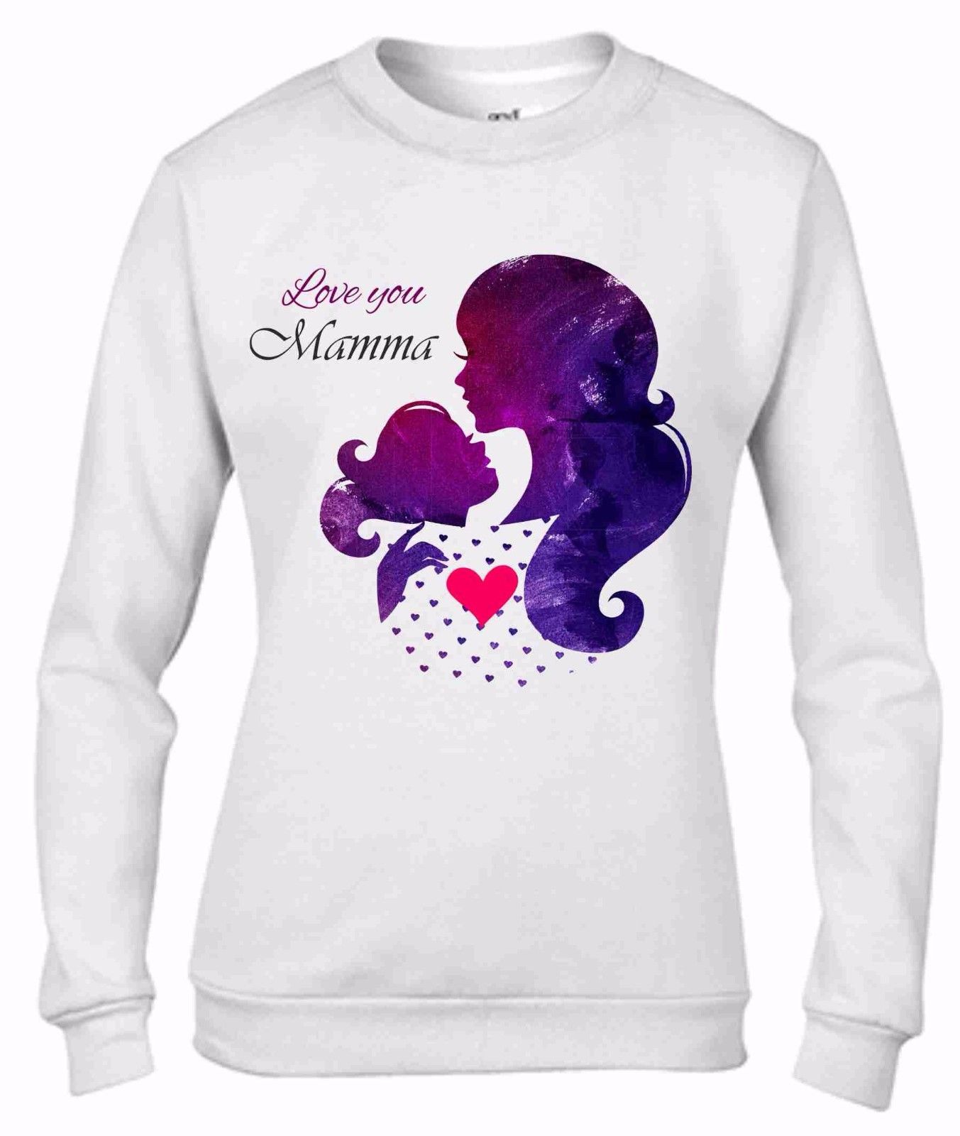 Felpa da girocollo Fashion: LOVE MAMMA