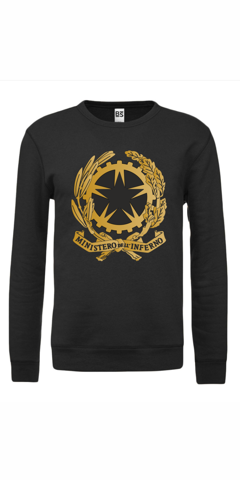 Felpa paricollo unisex con stampa davanti : Ministero dell'Inferno
