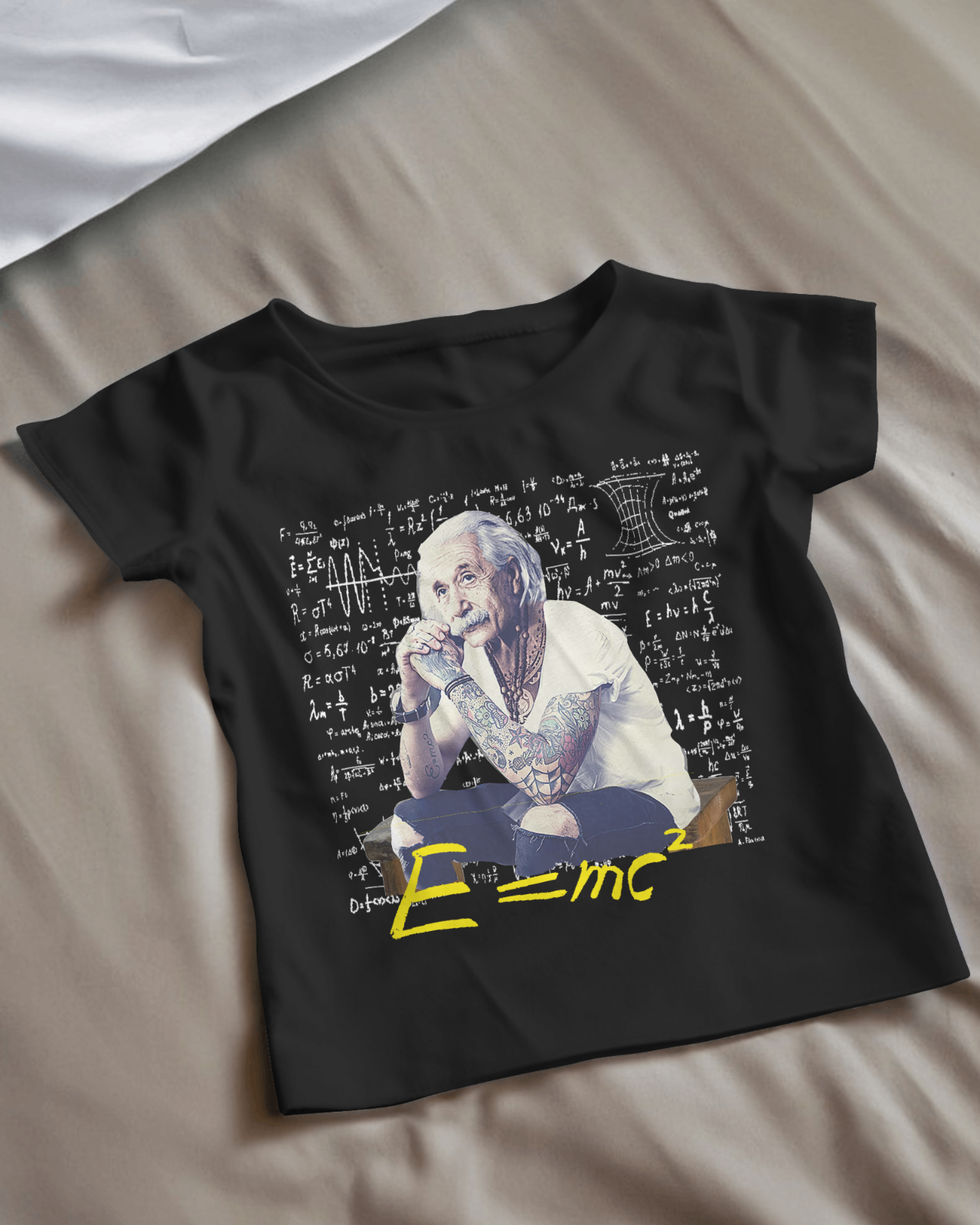 Maglietta unisex  con stampa Einstein