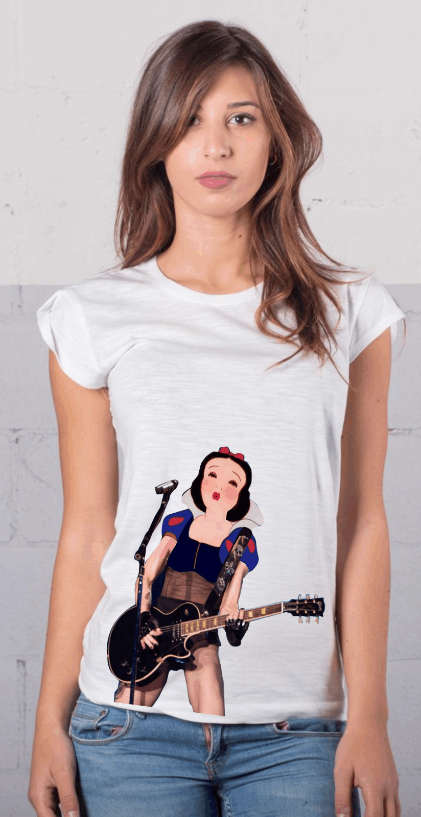 MAGLIETTA FIAMMATA MADE IN ITALY: BIANCA ROCK