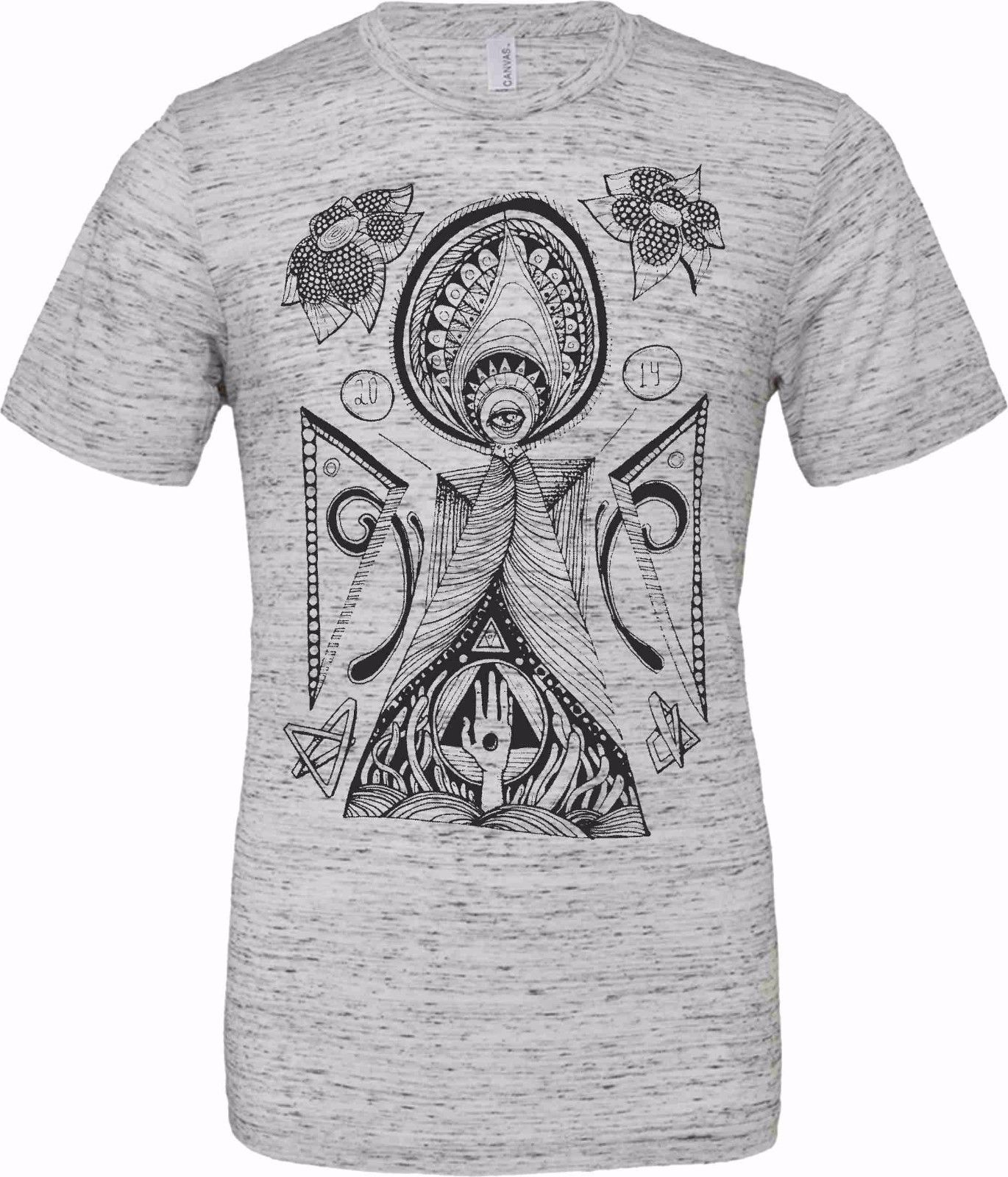 T-shirt unisex Poly-Cotton EFFETTO MARMO con stampa titolo: ASTRATTO