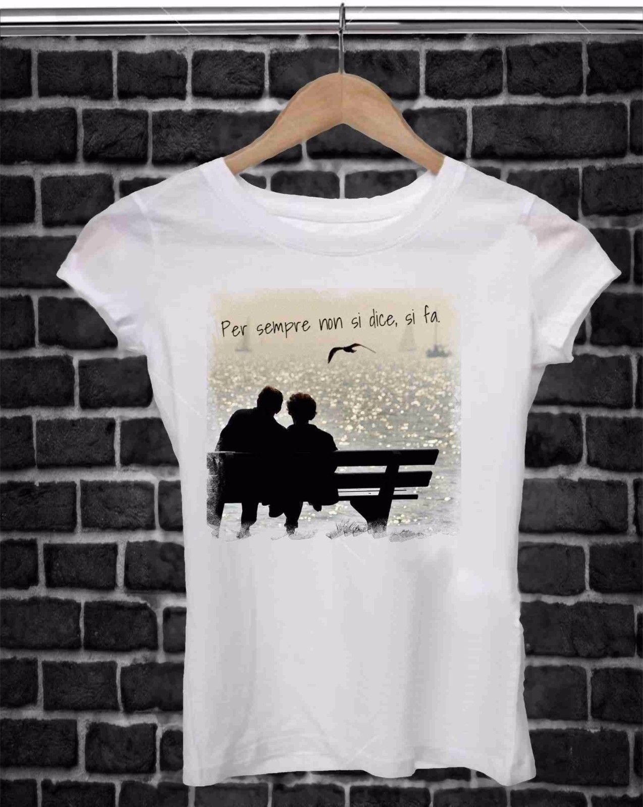 MAGLIETTA IN 100% COTONE UOMO/DONNA PER ANNIVERSARIO: PER SEMPRE