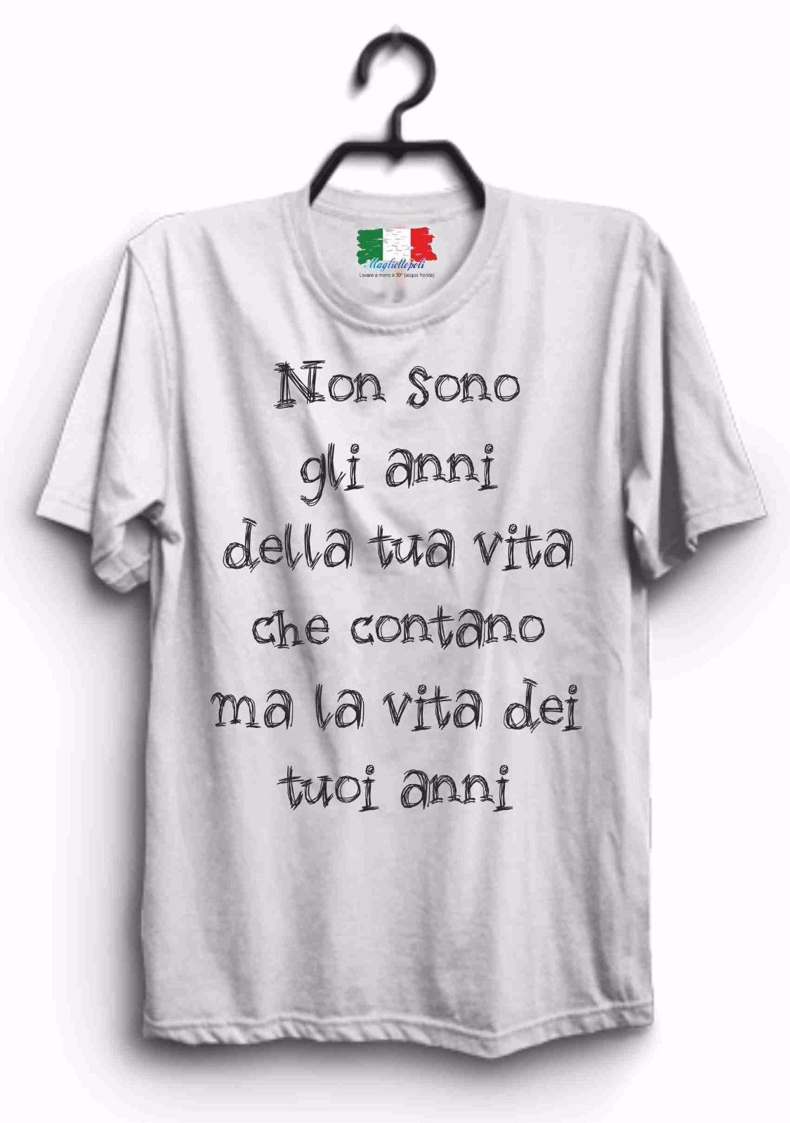 MAGLIETTA IN 100% COTONE UOMO/DONNA PER 18 ANNI TITOLO: TUA VITA