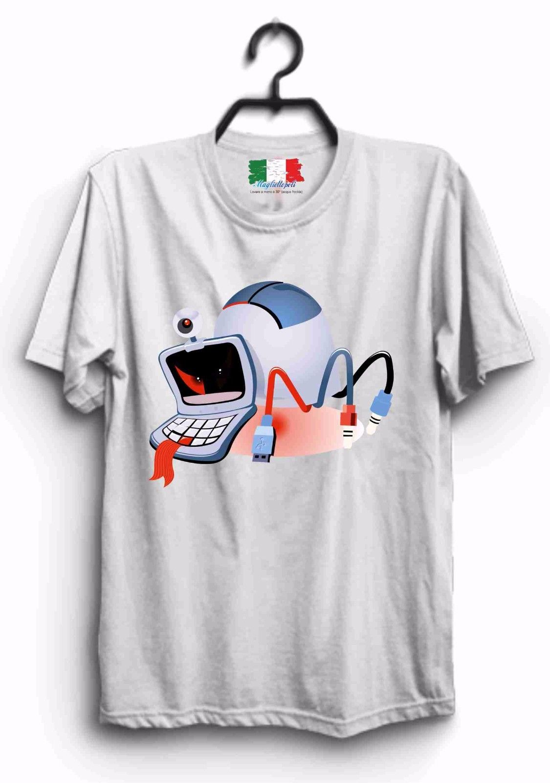 MAGLIETTA IN 100% COTONE UOMO/DONNA NERD: ROBORINO32