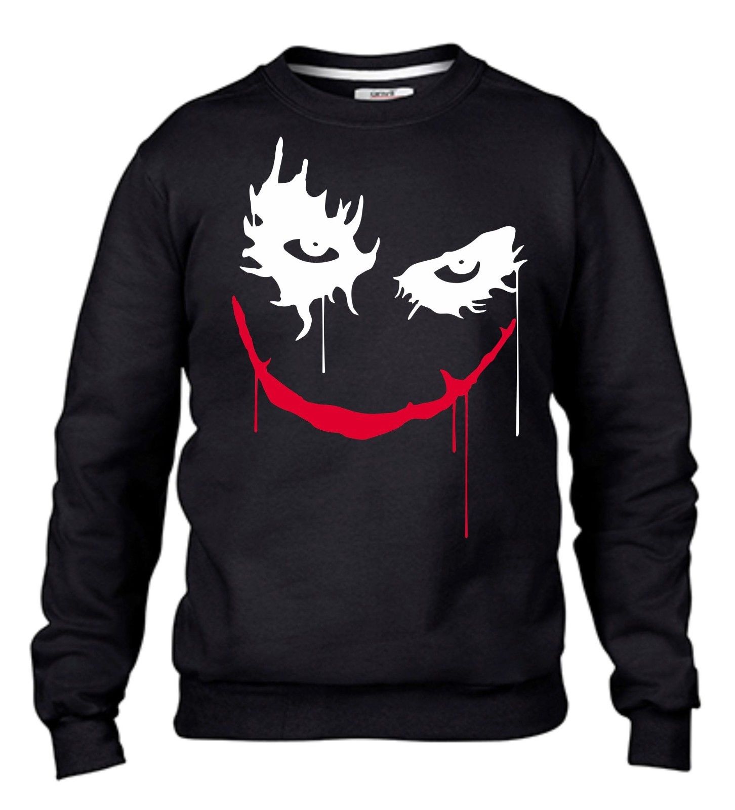 FELPA DA UOMO- DONNA FASHION GIROCOLLO CON STAMPA JOK