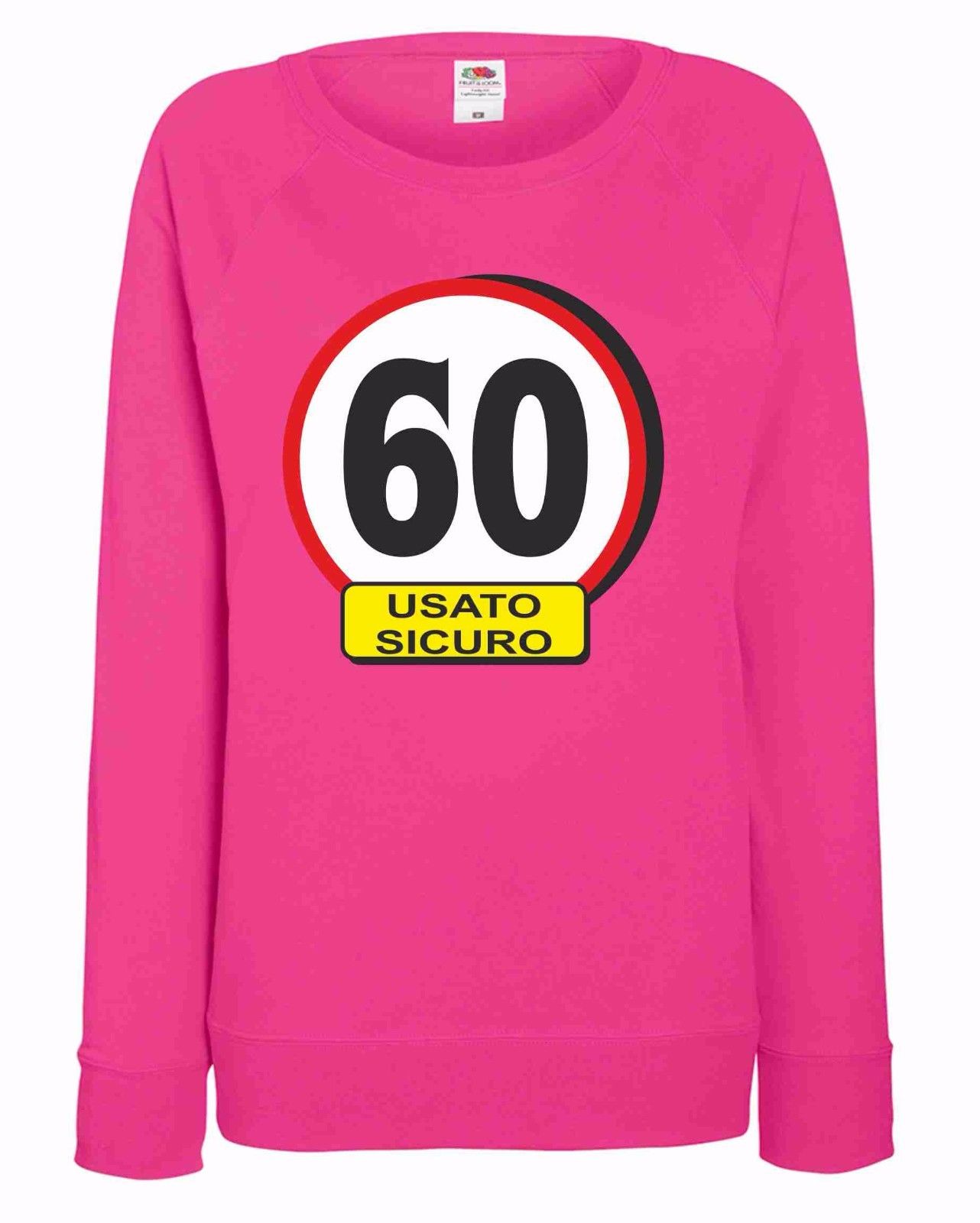 FELPA FUXSIA DONNA  FRUIT OF THE LOOM: USATO