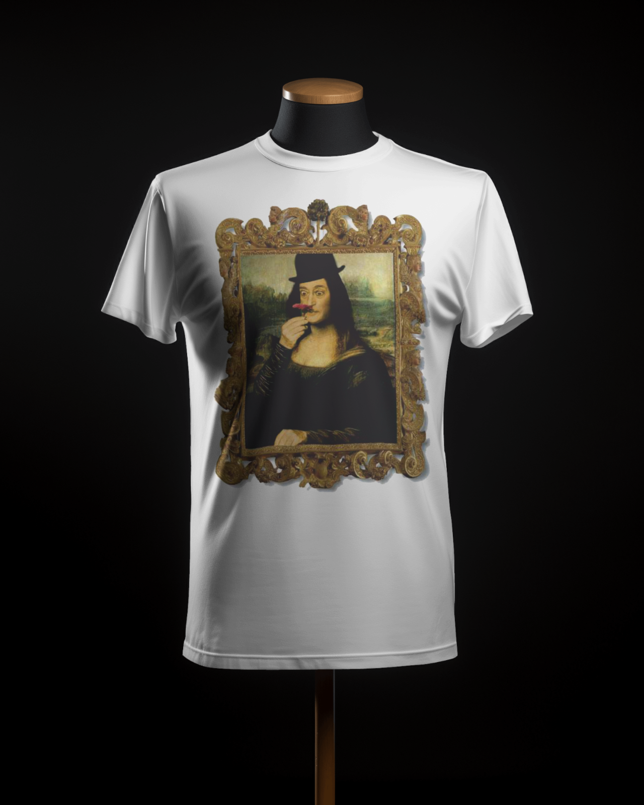 Maglietta unisex di colore bianco con stampa TotòGioconda