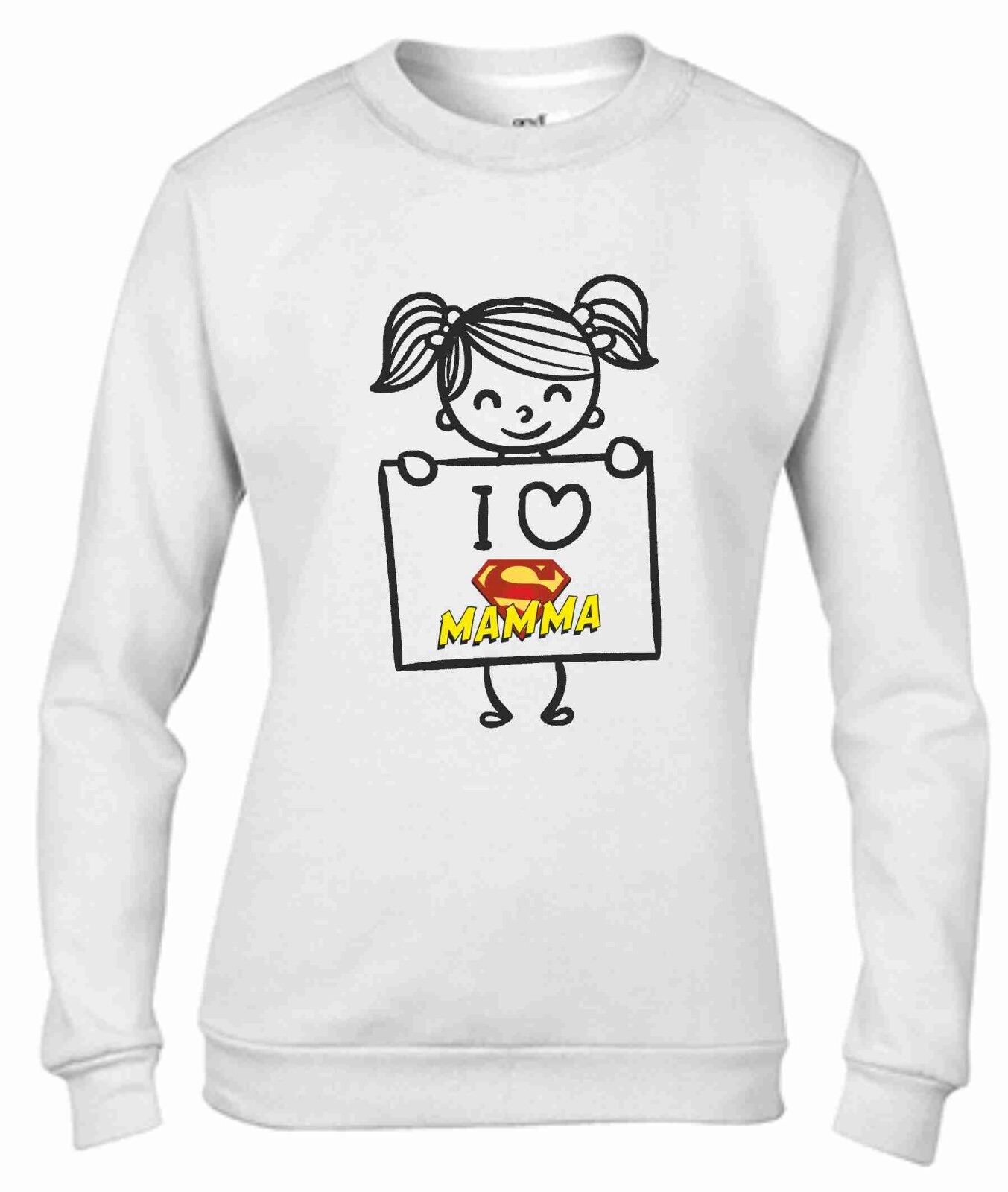 FELPA DA DONNA PER LA FESTA DELLA MAMMA: I LOVE