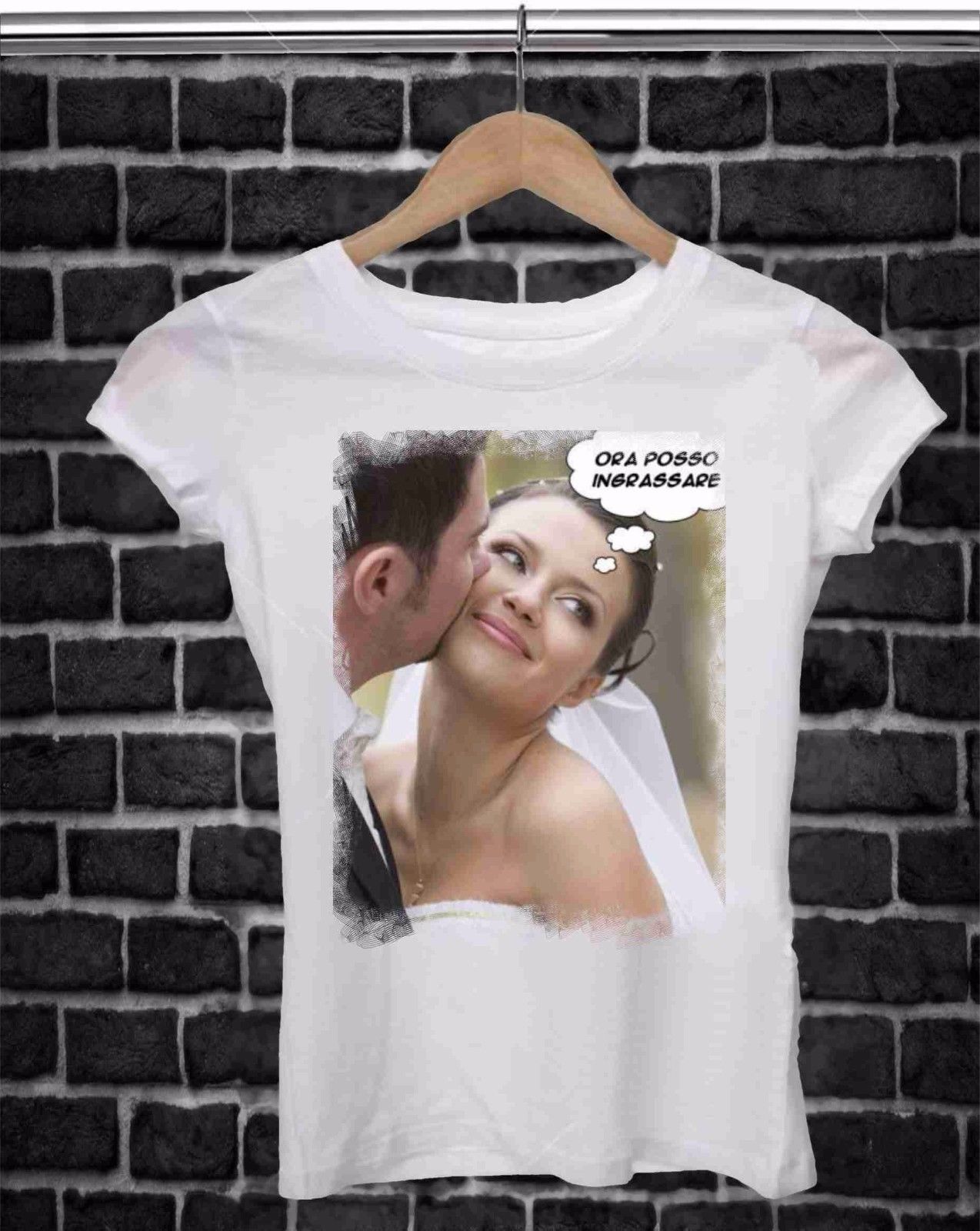 MAGLIETTA IN 100% COTONE UOMO/DONNA PER MATRIMONI: INGRASSARE