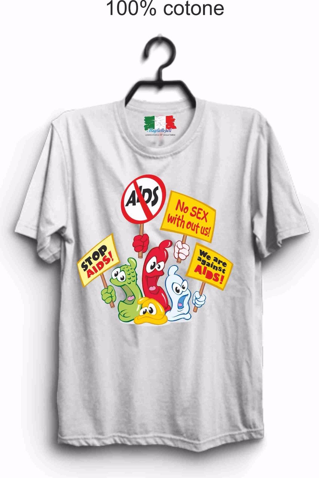 MAGLIETTA SEXY  DA UOMO IN 100% COTONE - COTONE FIAMMATO: STOP