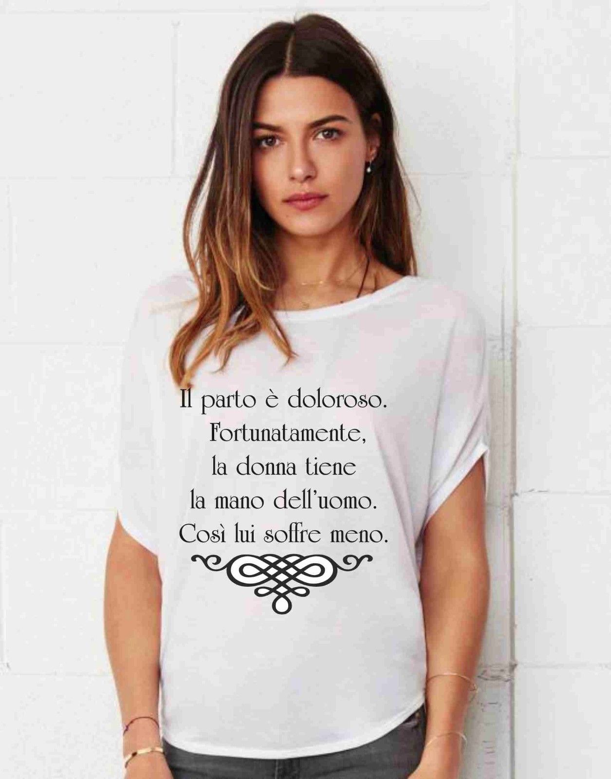 MAGLIETTE PREMAMAN  AMPIA VESTIBILITA' DAL TITOLO: IL PARTO