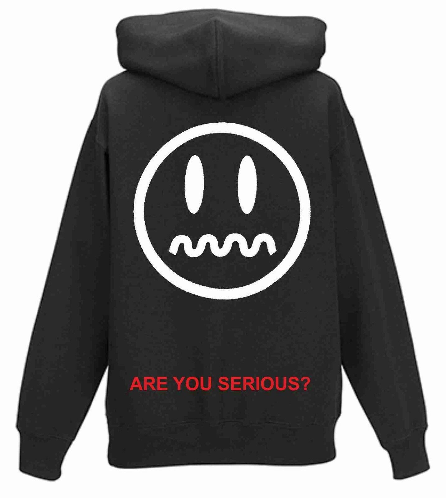 FELPA CON CAPPUCCIO E MARSUPIO STAMPA STREET  SERIOUS WEAR DAVANTI E RETRO