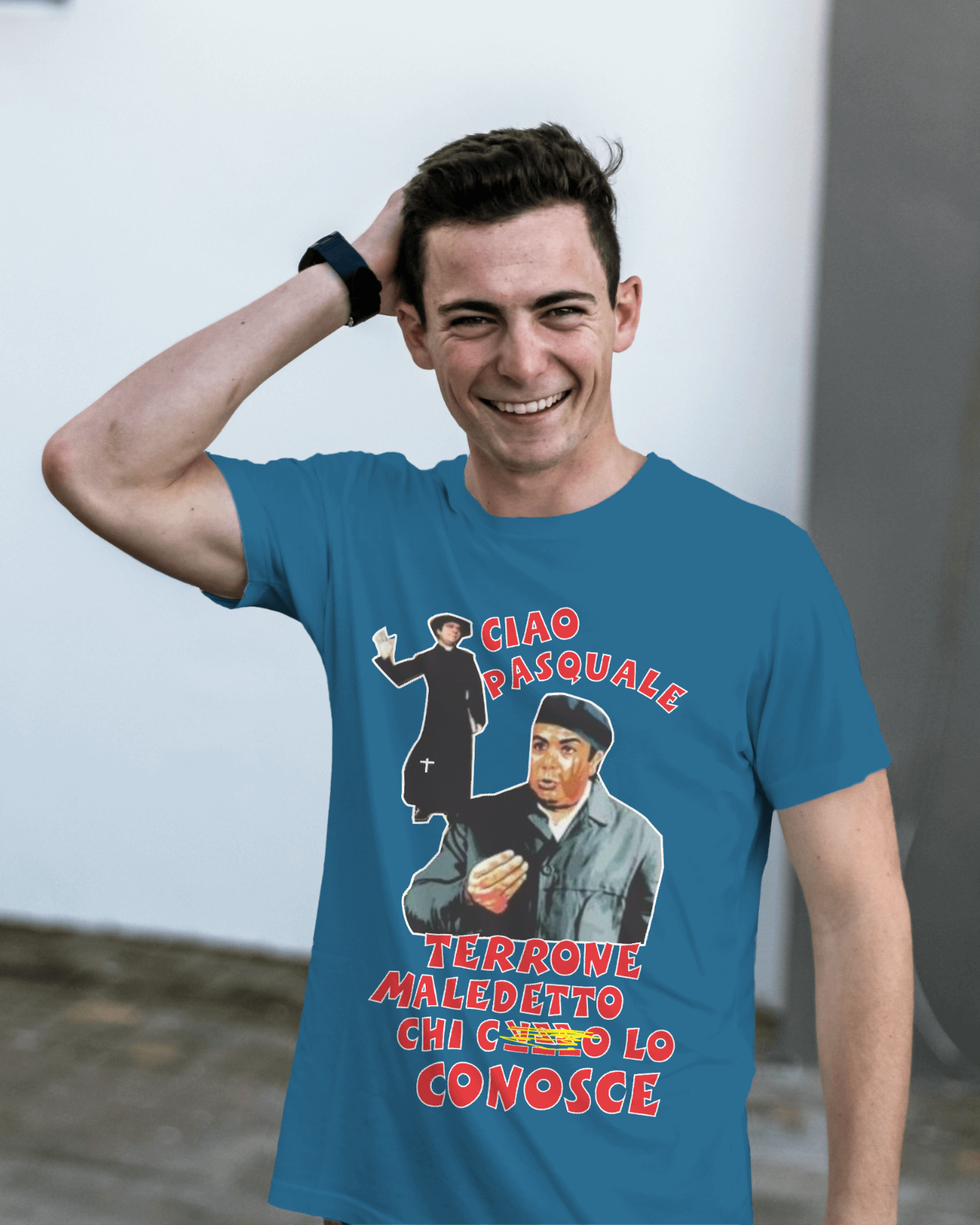 T-shirt unisex vari colori con stampa: Terrone maledetto