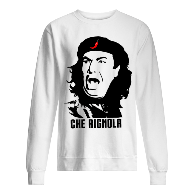 Felpa paricollo unisex con stampa CHE RIGNOLA