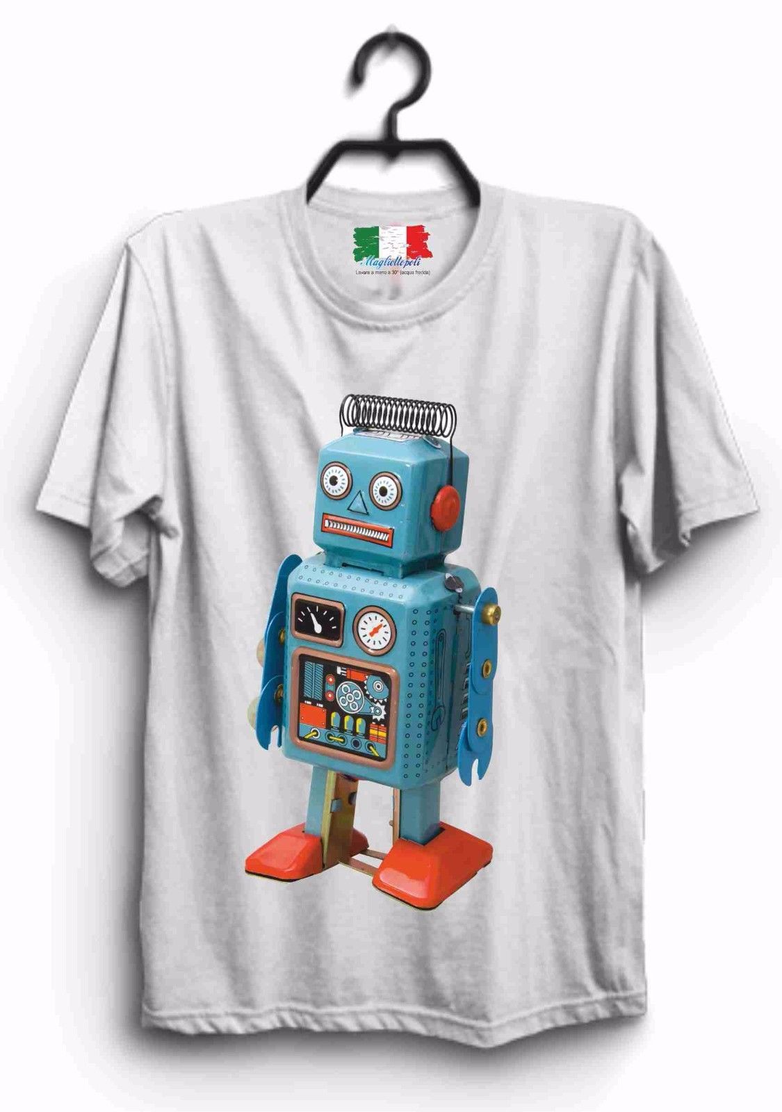 MAGLIETTA IN 100% COTONE UOMO/DONNA NERD: ROBOT BIS