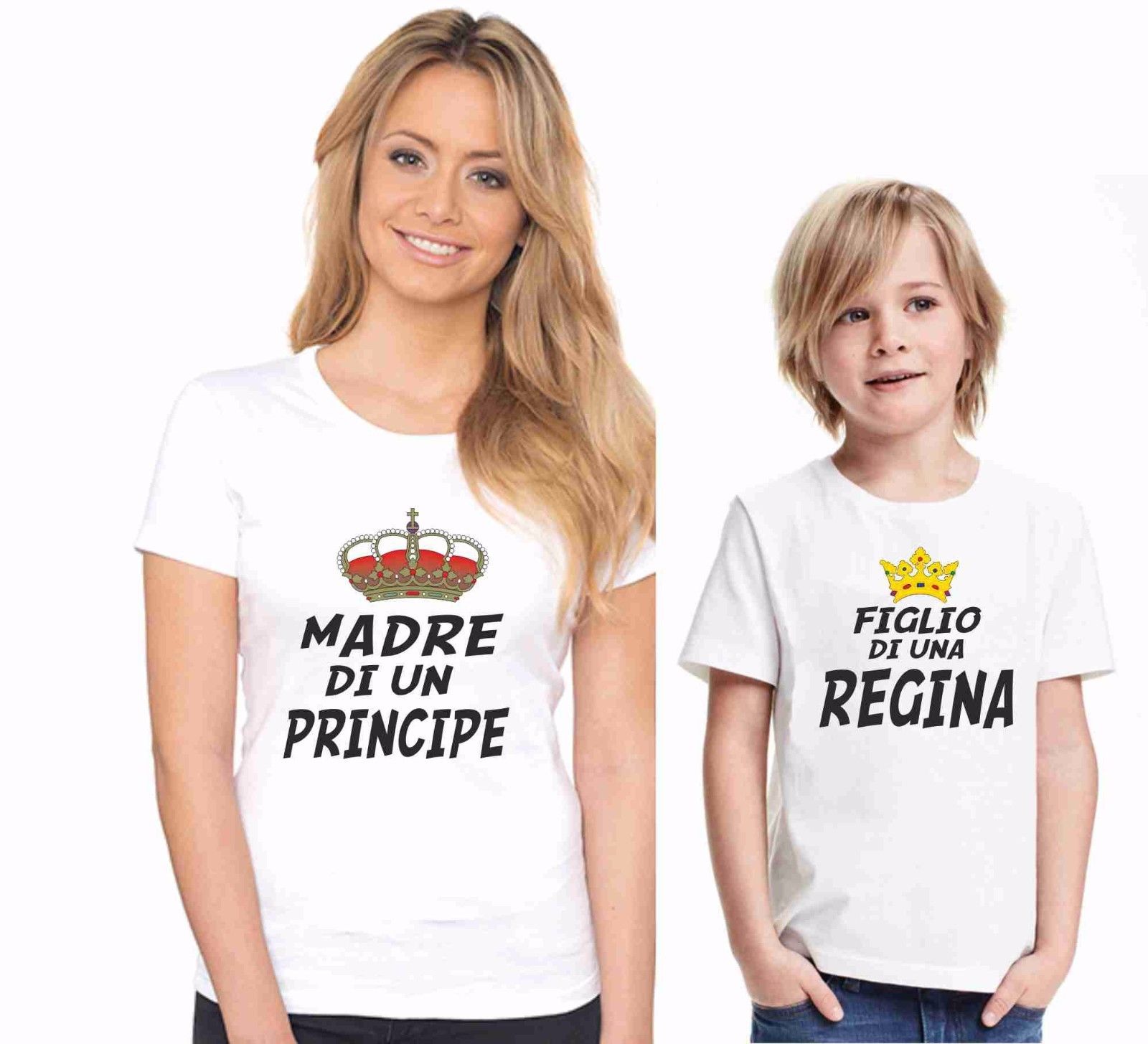 KIT DUE MAGLIETTE - MADRE E FIGLIO RE E REGINA