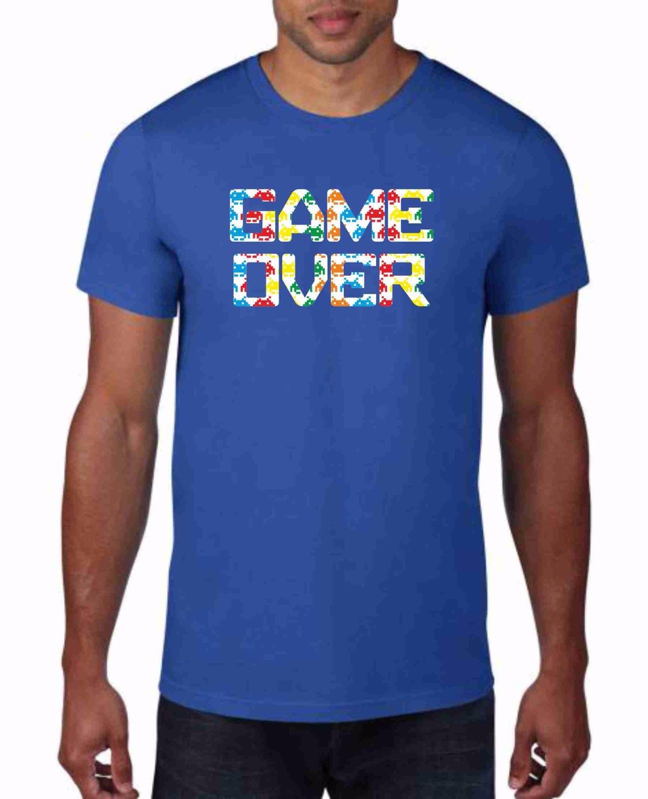 MAGLIETTA IN 100% COTONE UOMO/DONNA NERD ROYAL: GAME OVERS