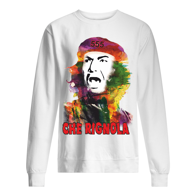 Felpa paricollo unisex con stampa Che Rignola Banfi Lino