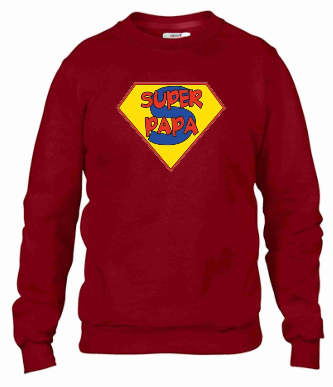 FELPA  DA UOMO PER LA FESTA DEL PAPA' CON STAMPA: SUPER SUPER