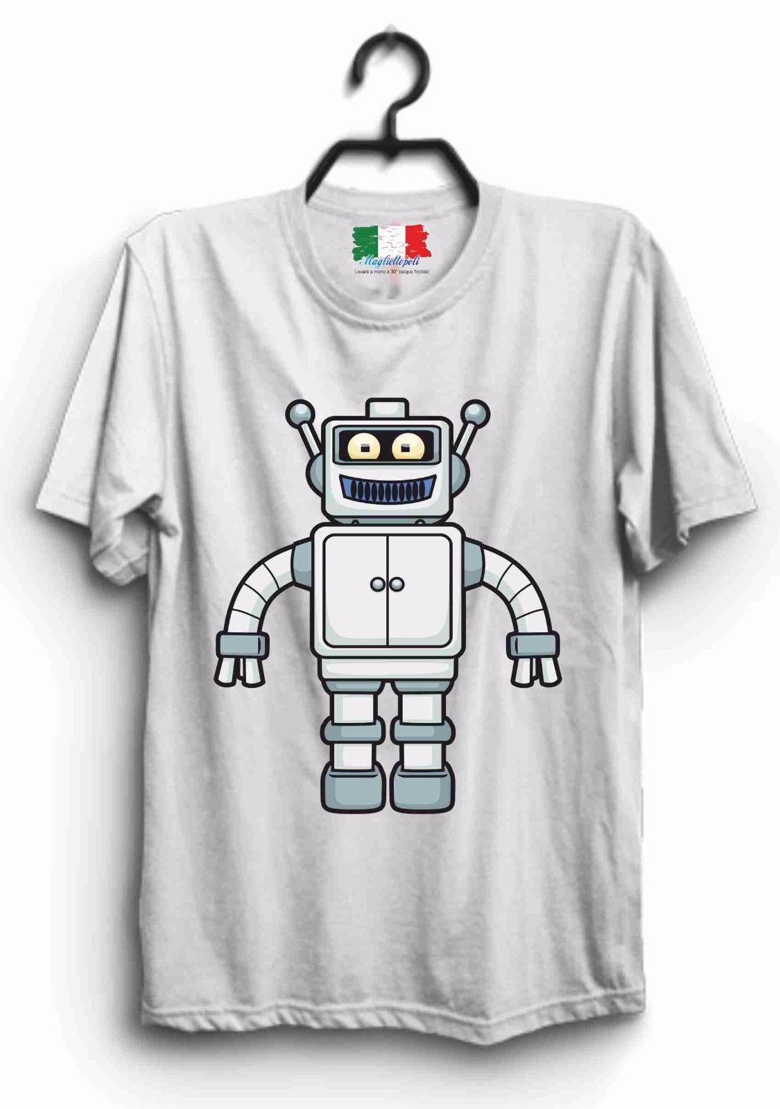 MAGLIETTA IN 100% COTONE UOMO/DONNA NERD: robot