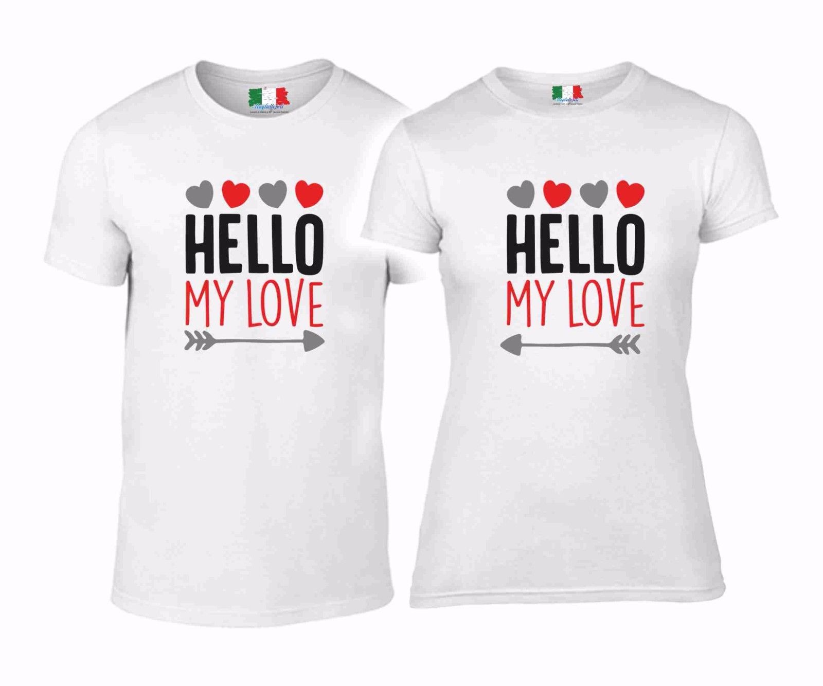 DUE MAGLIETTE YOU & ME - LOVE HELLO