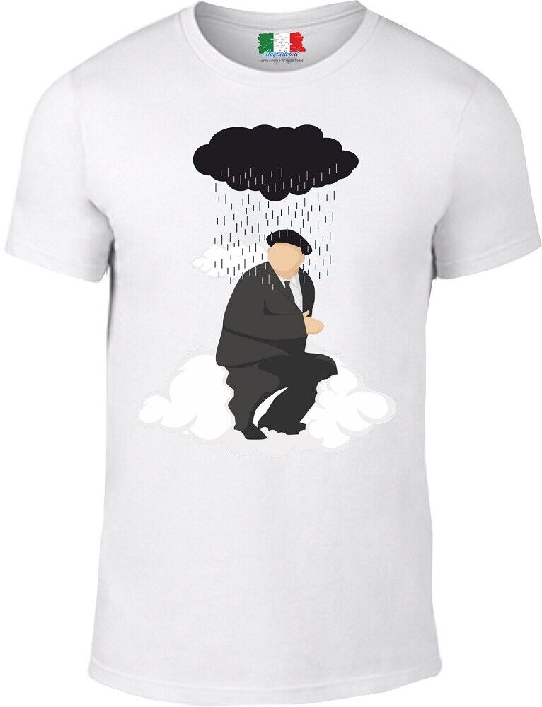 MAGLIETTA DA UOMO 100% COTONE BIANCO E COTONE FIAMMATO: LA NUVOLA..