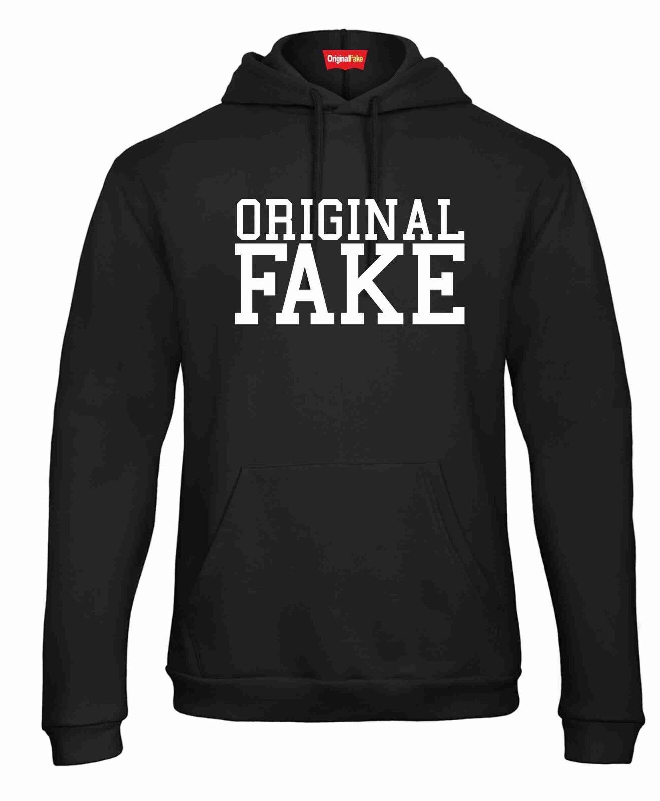 FELPA  DA UOMO CON CAPPUCCIO E MARSUPIO ORIGINAL FAKE COLLEGE2