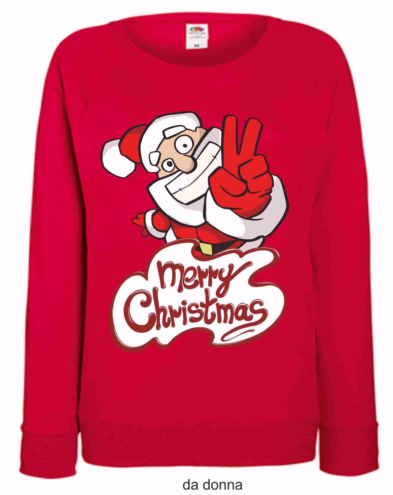 FELPA ROSSA  LEGGERA UOMO/DONNA FRUIT OF THE LOOM PER IL TUO NATALE: OKAY