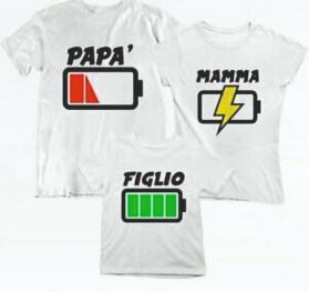 KIT TRE MAGLIETTE STAMPATE : UNA PE