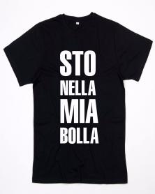 MAGLIETTA NERA GHALI  STO NELLA MI